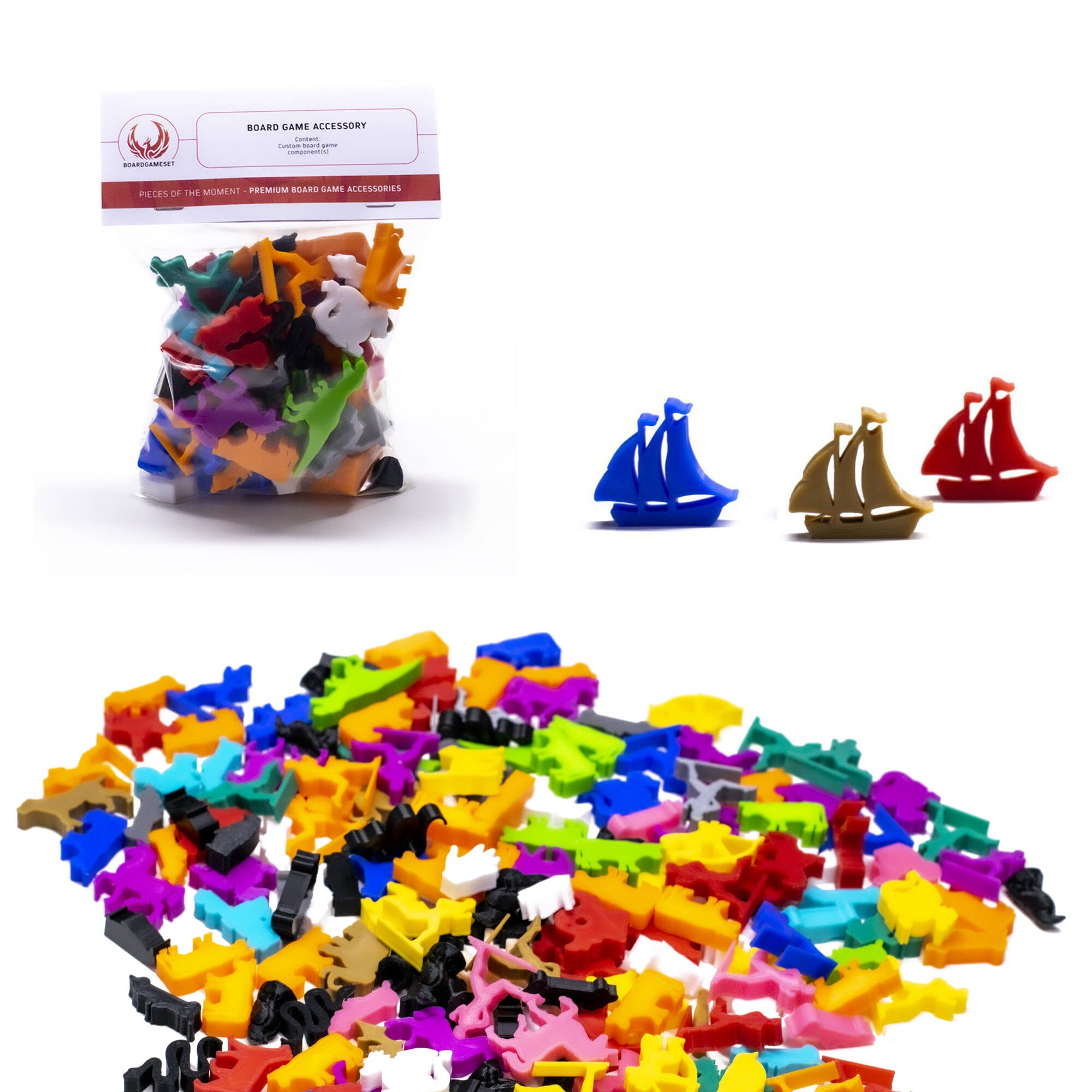 Ship Meeple Tokens for upgrading board games, tabletop and other DnD games