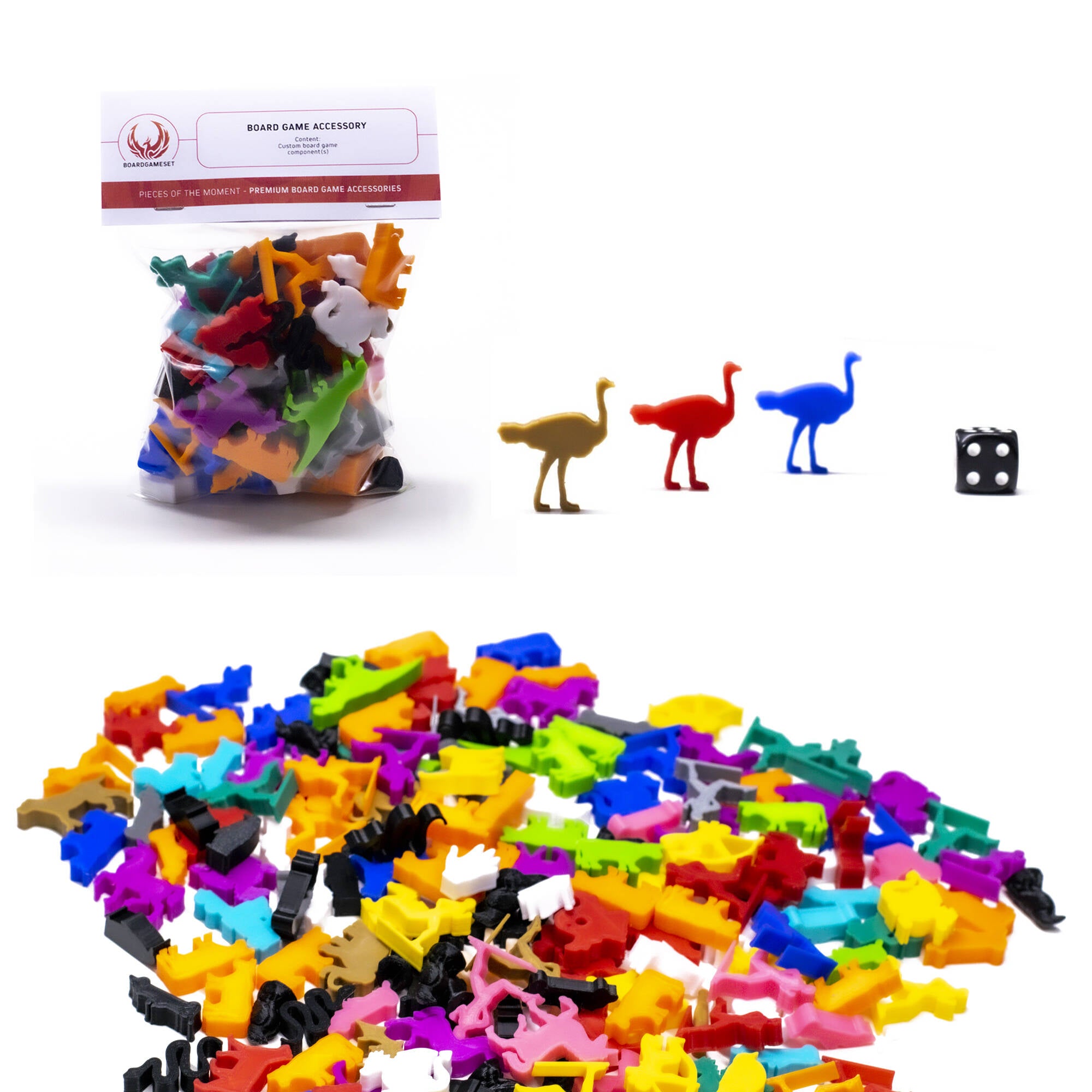Ostrich Meeple for upgrading board games, tabletop and other DnD games