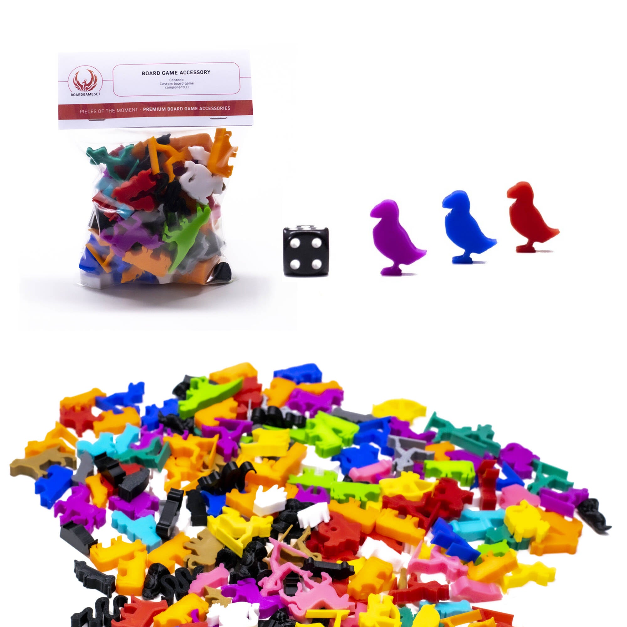 Puffin Meeple for upgrading board games, tabletop and other DnD games