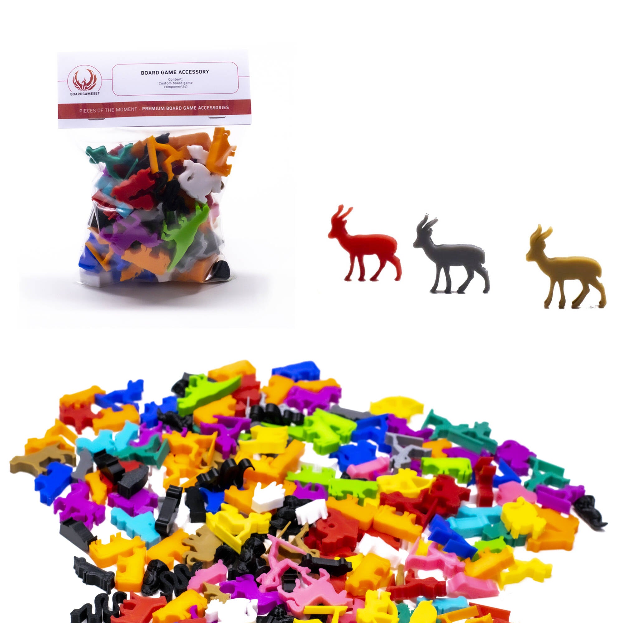 Gazelle Animal Tokens for upgrading board games, tabletop and other DnD games