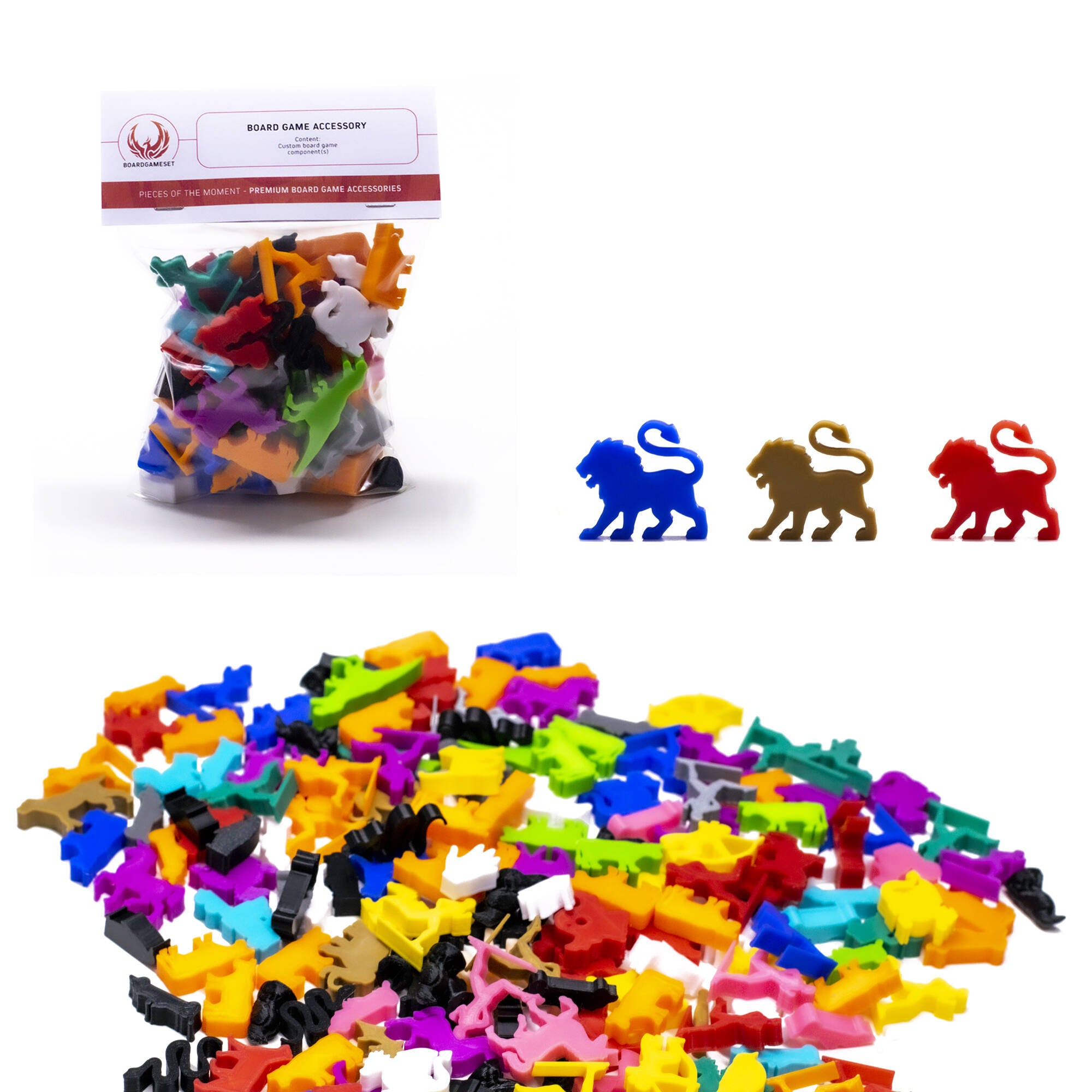 Manticore Meeple Figures for upgrading board games, tabletop and other DnD games