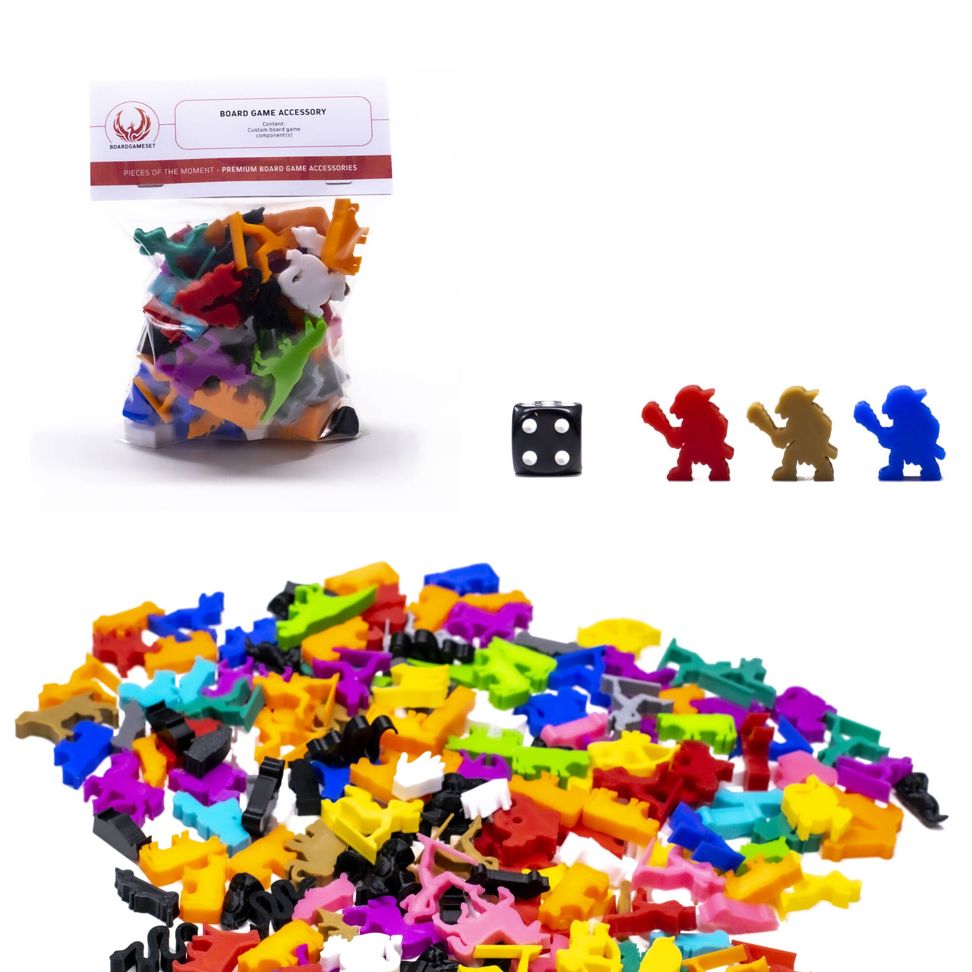 Goblin Meeple with Mace for upgrading board games, tabletop and other DnD games