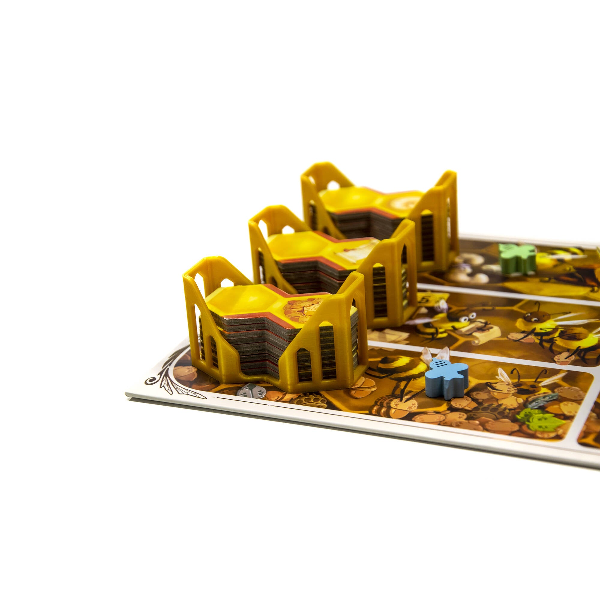 Honey Buzz Board Game Upgrade Expansion - Hive Tile Holders for upgrading board games, tabletop and other DnD games