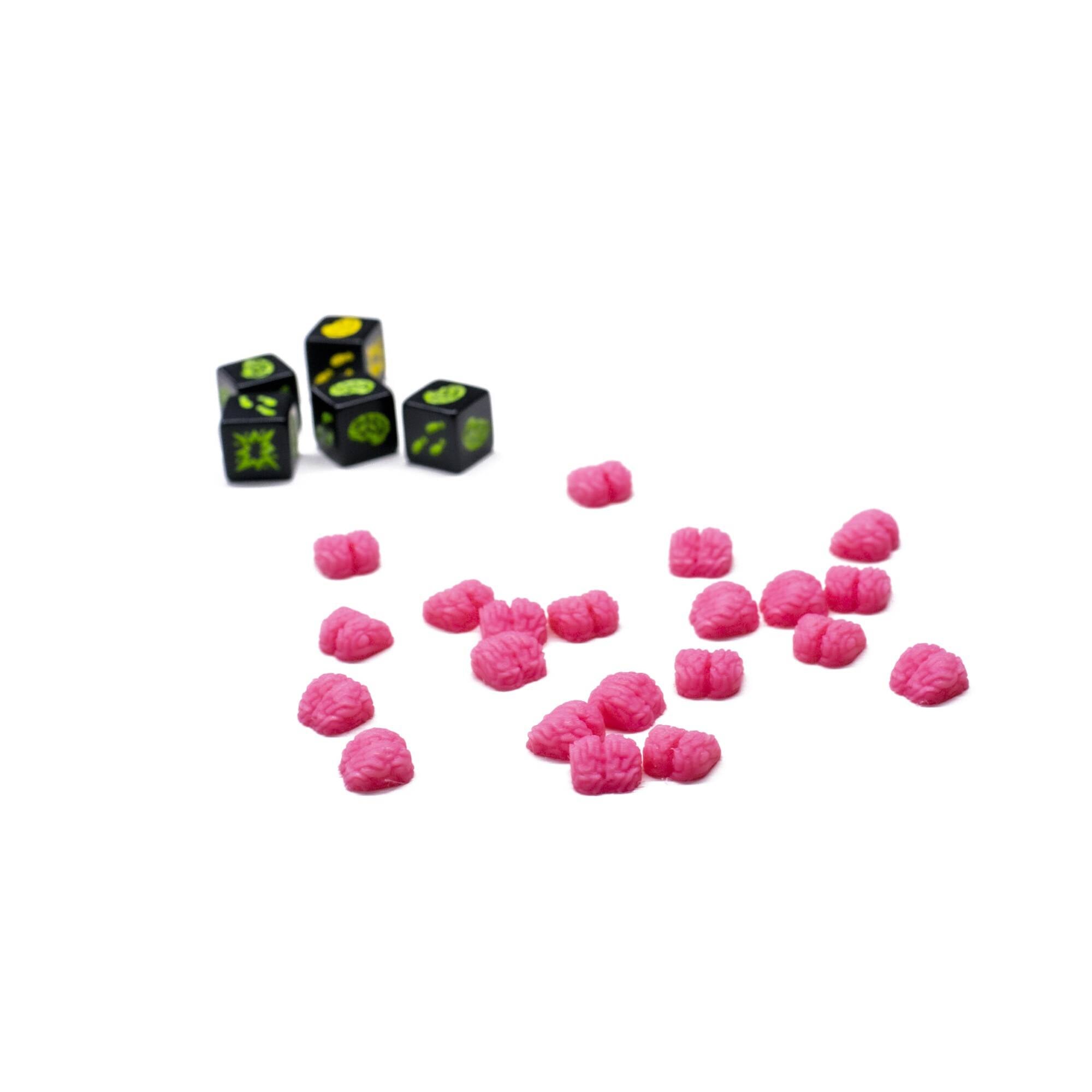 Zombie Dice Upgrade Expansion - Brains for upgrading board games, tabletop and other DnD games