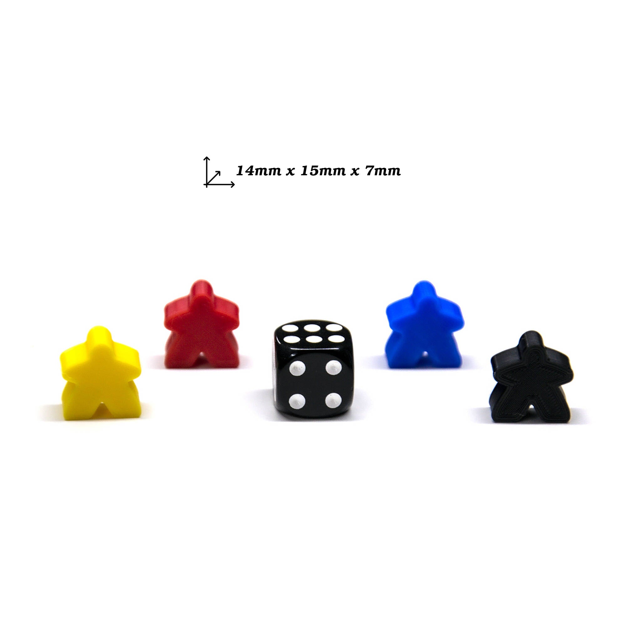 Classic Meeple Figures Mega Pack (55PCS 11 Color) for upgrading board games, tabletop and other DnD games