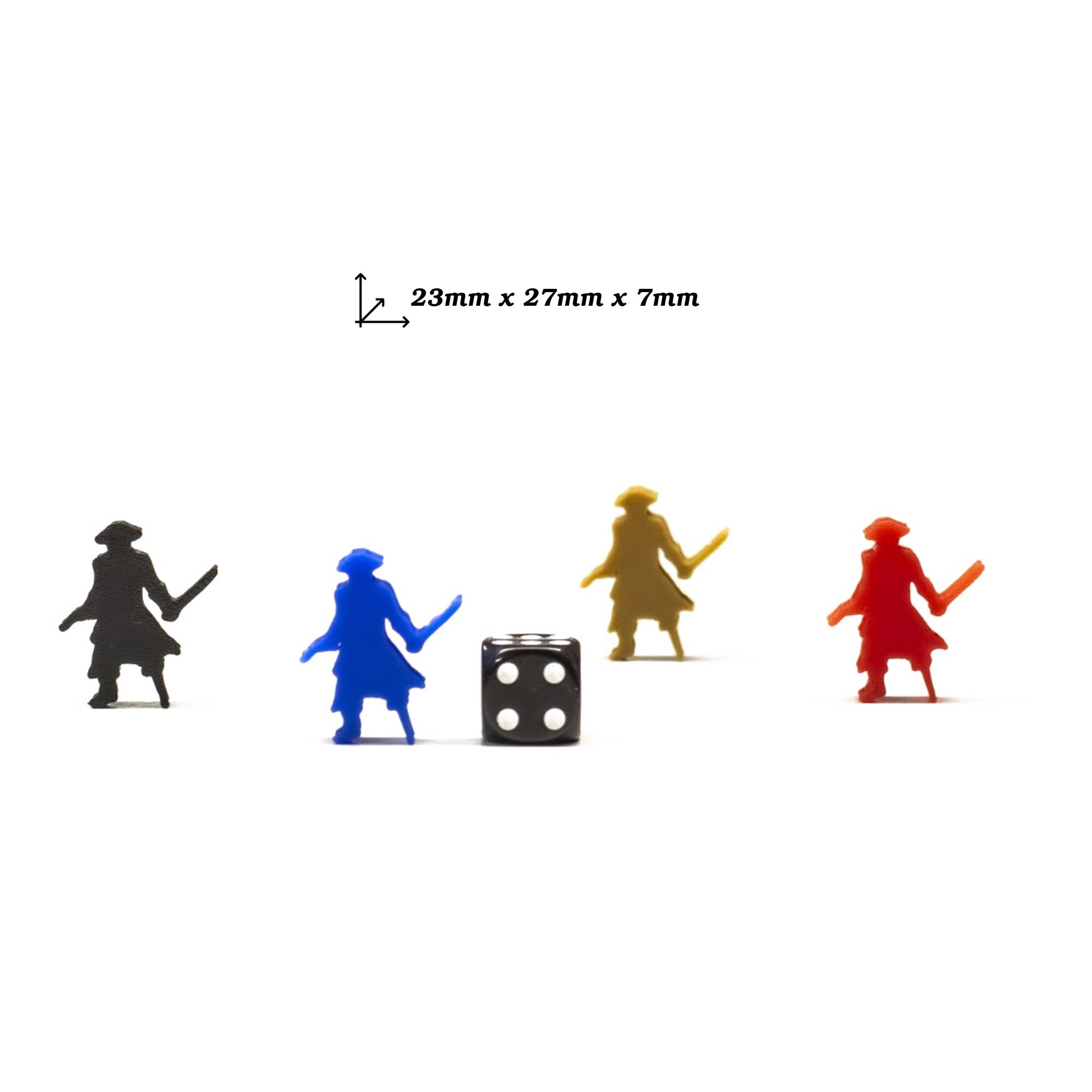 Pirate Meeple Figures Mega Pack (55PCS 11 Color) for upgrading board games, tabletop and other DnD games