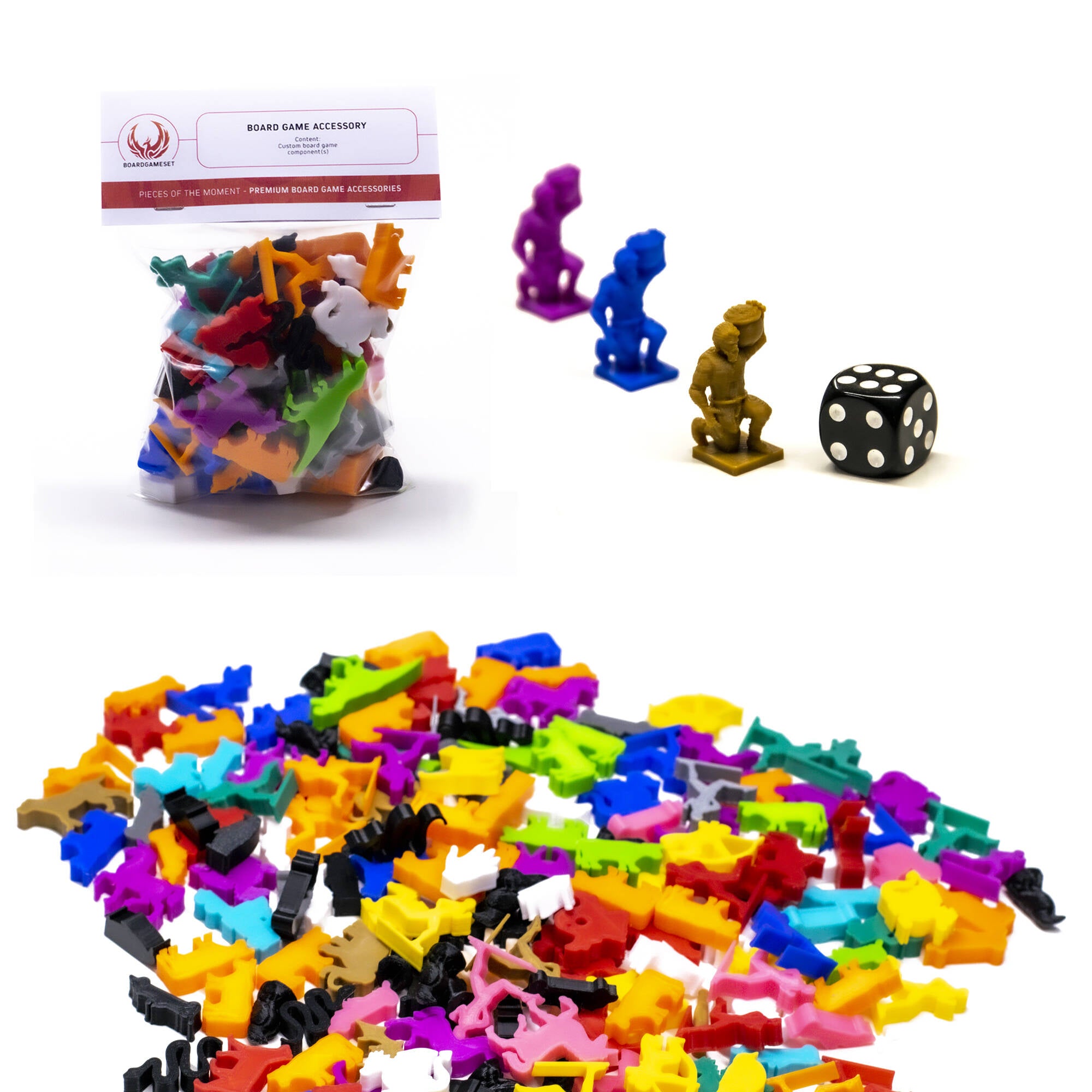 Worker Trader Laborer Figures for upgrading board games, tabletop and other DnD games