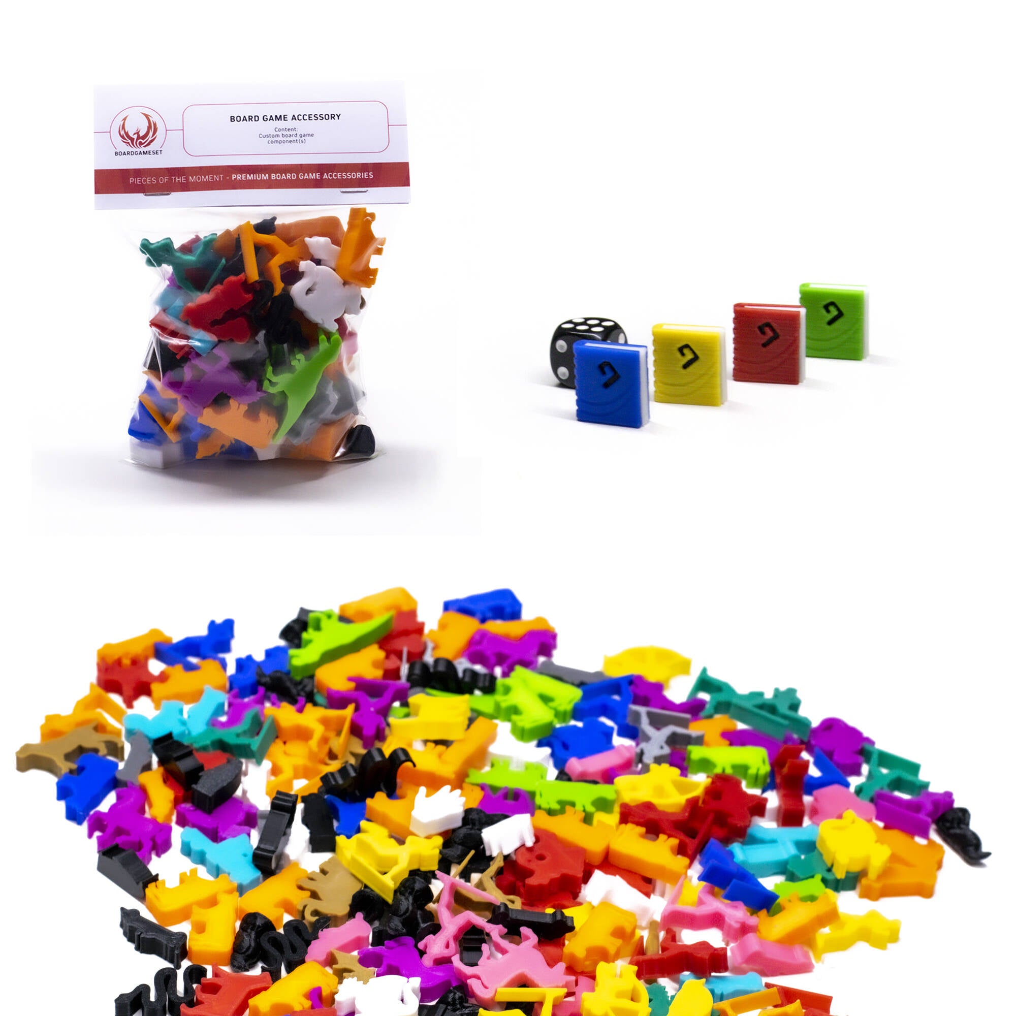 Book Miniature Tokens for upgrading board games, tabletop and other DnD games