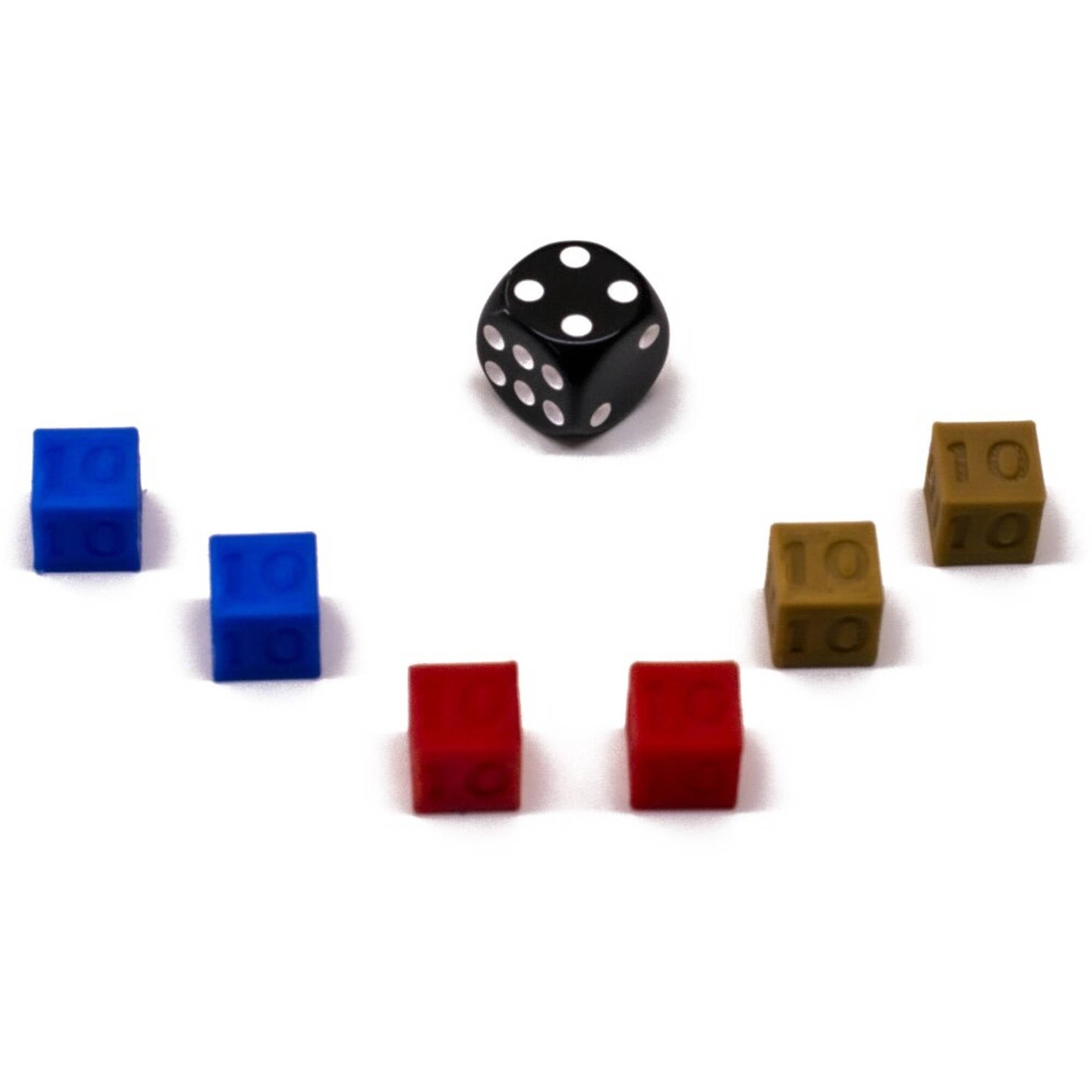 Resource Cube with Value 10 for upgrading board games, tabletop and other DnD games