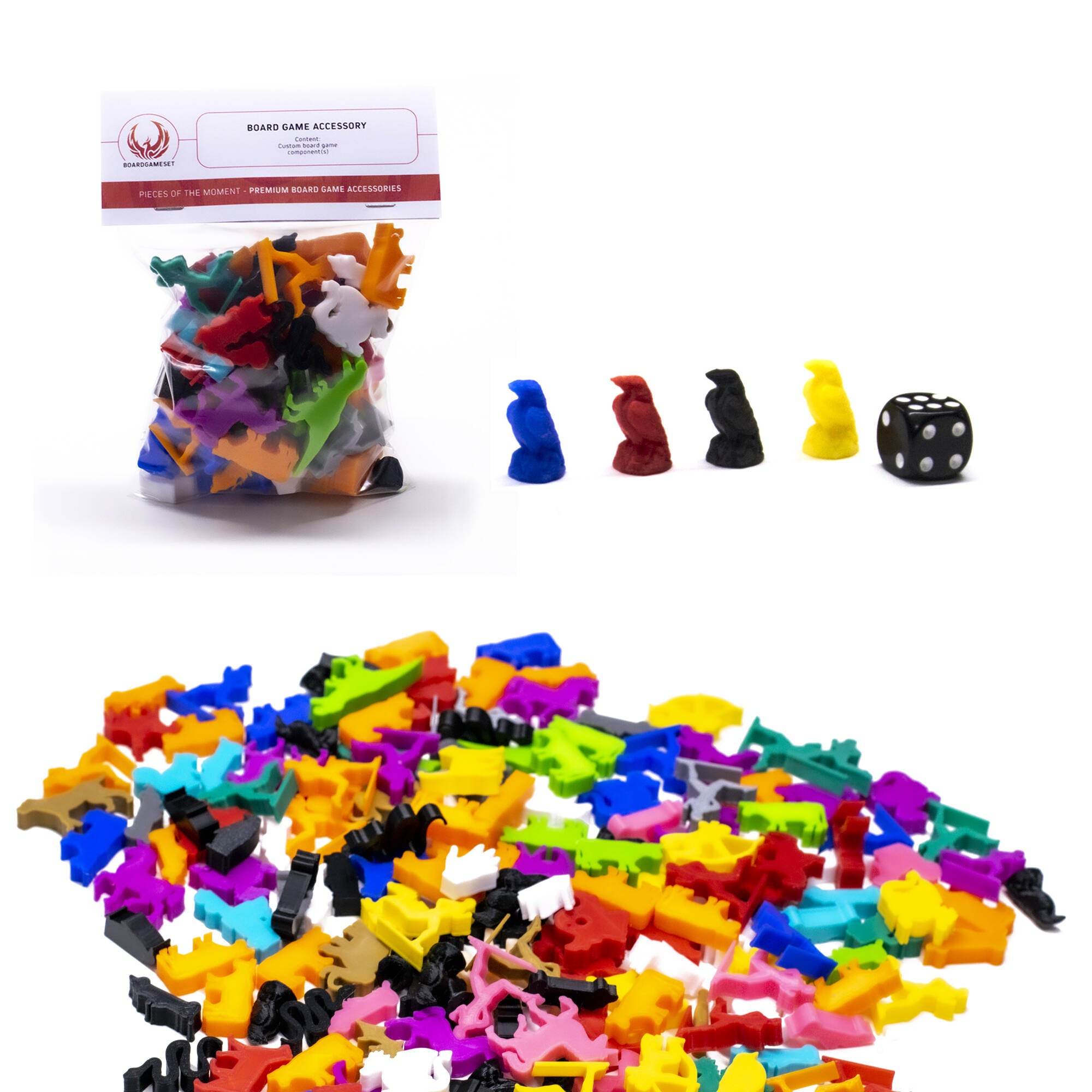 Raven Bird Figures for upgrading board games, tabletop and other DnD games