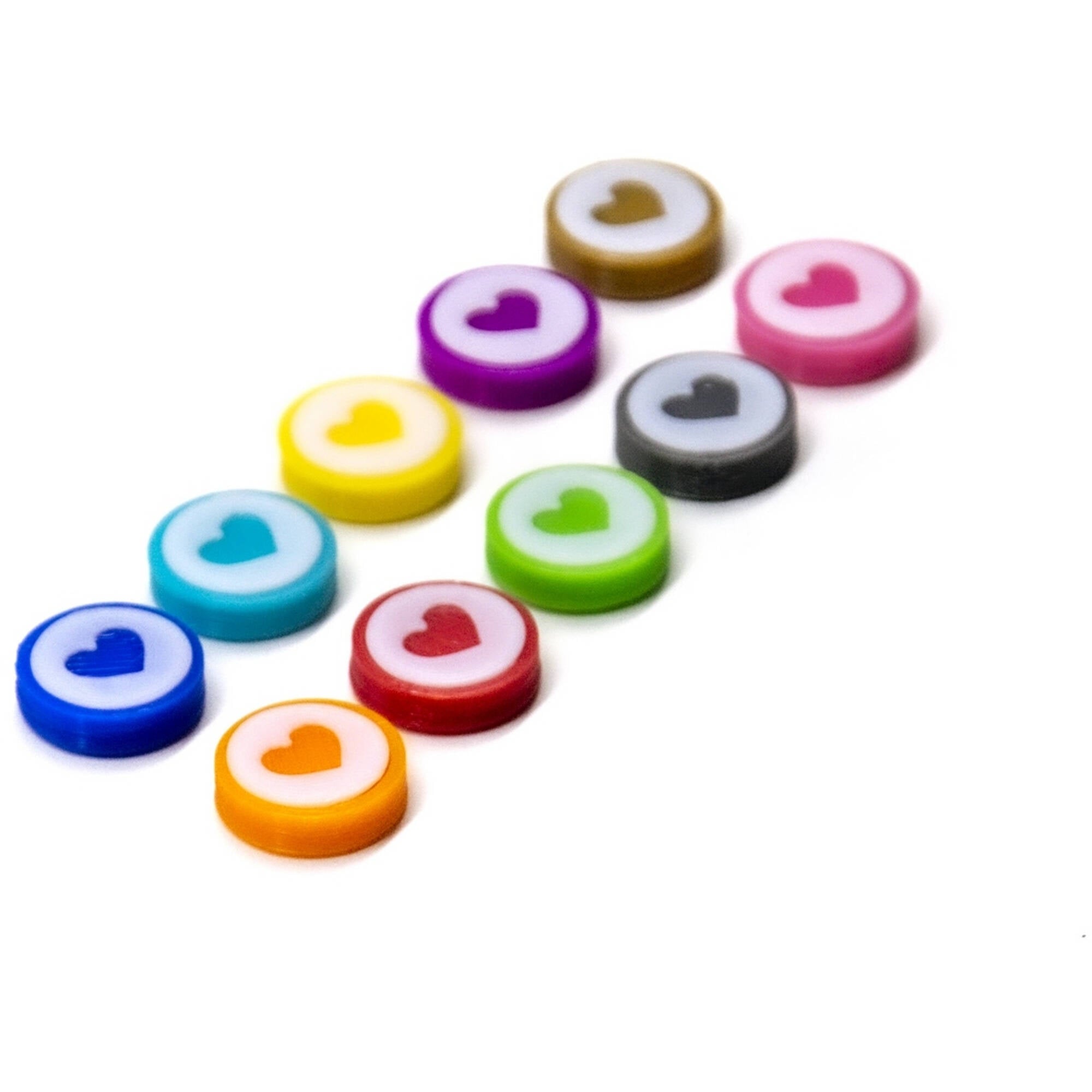 Disc Token Heart Sign - One Sided for upgrading board games, tabletop and other DnD games