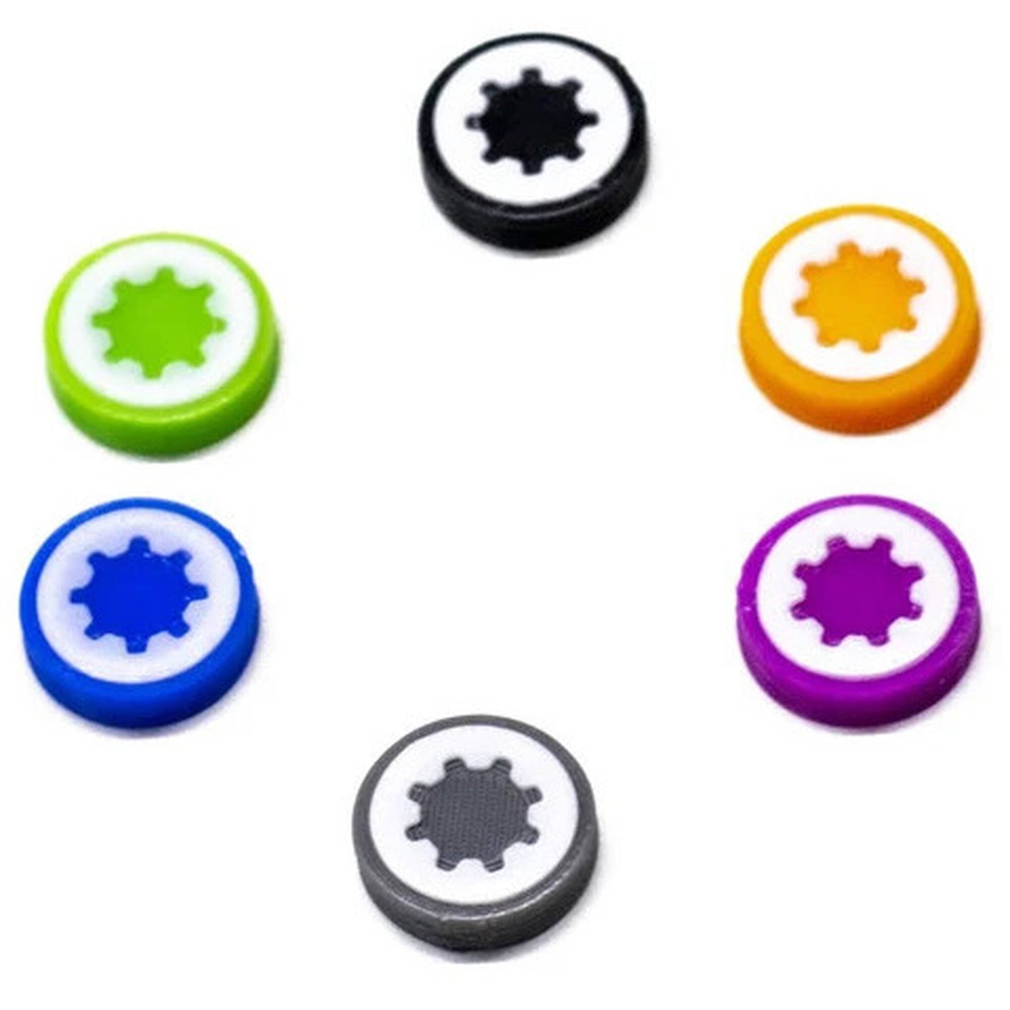 Disc Token with Gear - One Sided for upgrading board games, tabletop and other DnD games