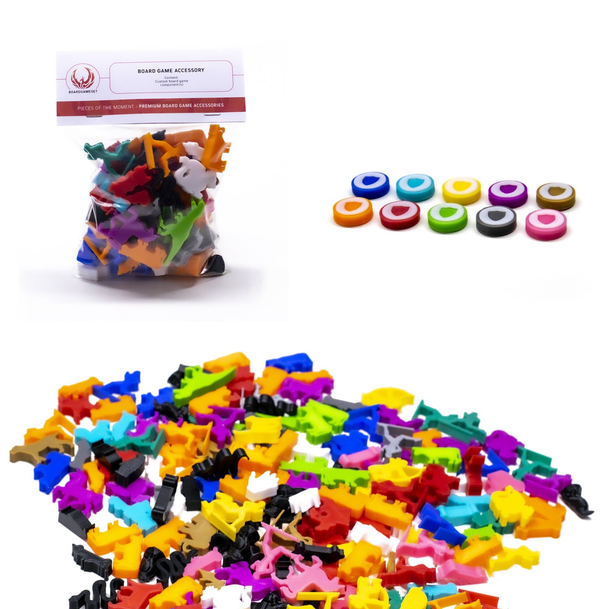 Disc Token with Shield - One Sided for upgrading board games, tabletop and other DnD games