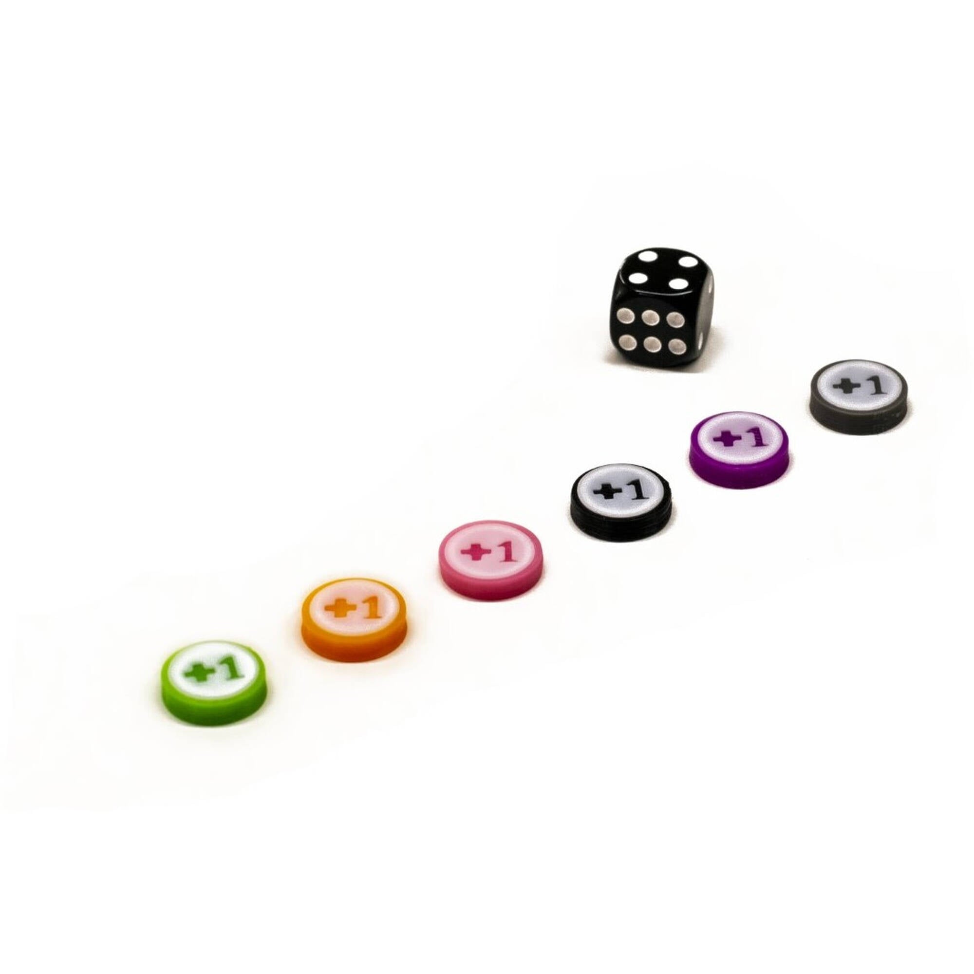 Disc Token Plus One for upgrading board games, tabletop and other DnD games