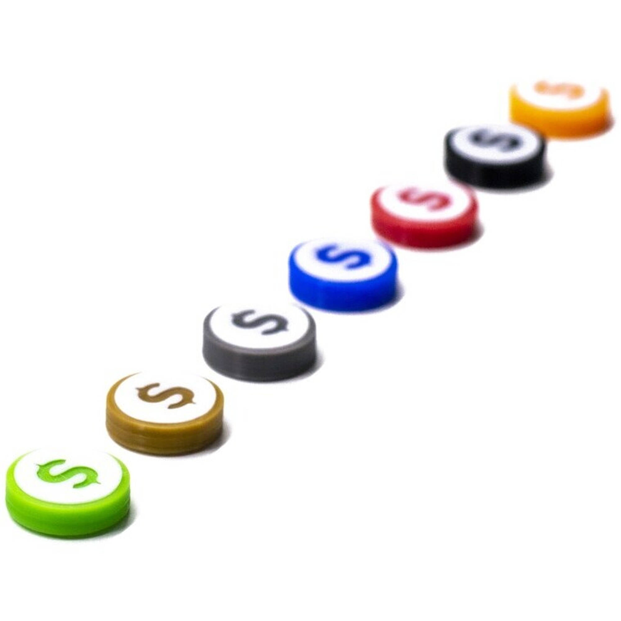 Disc Token with Dollar - One Sided for upgrading board games, tabletop and other DnD games