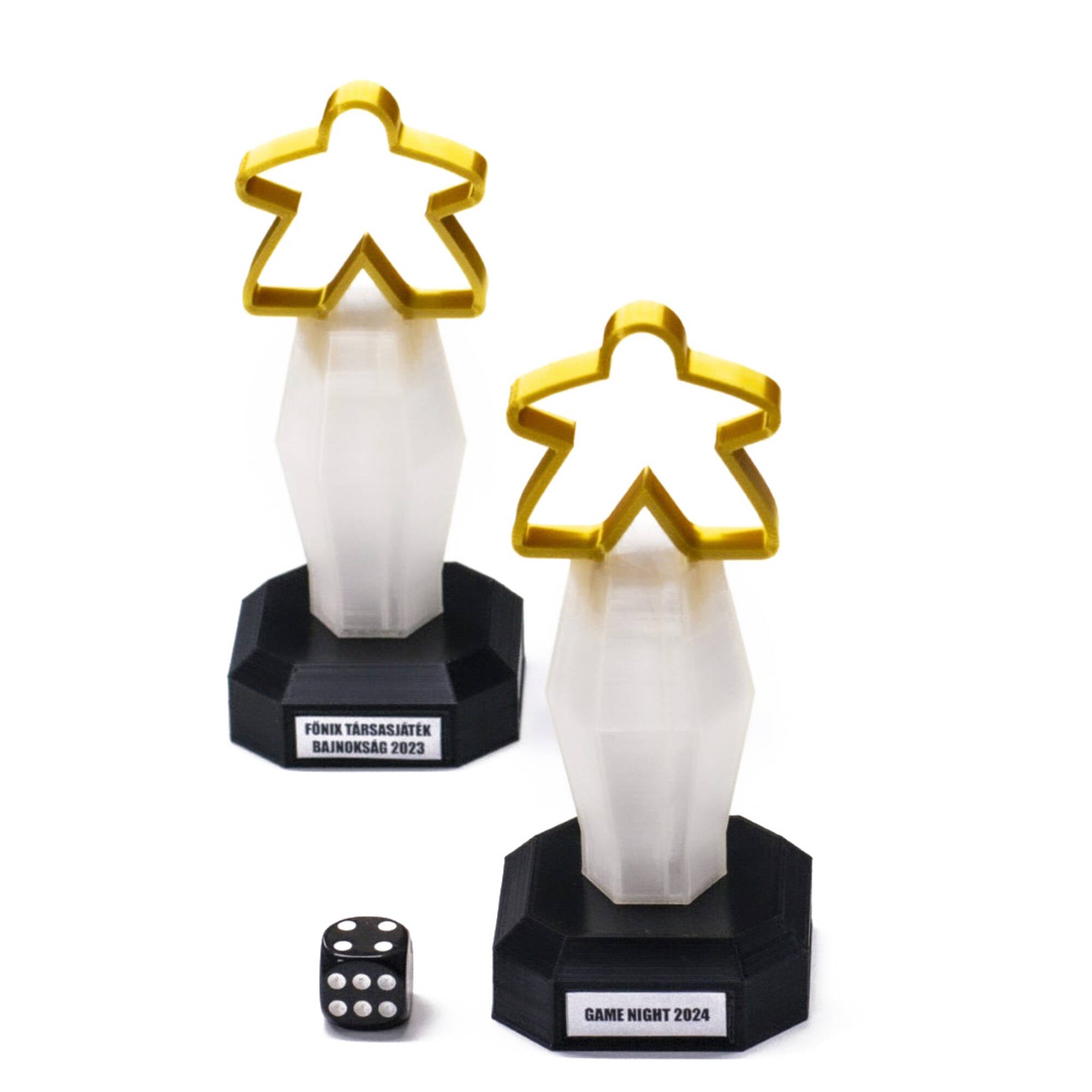 Trophy Golden Meeple for upgrading board games, tabletop and other DnD games