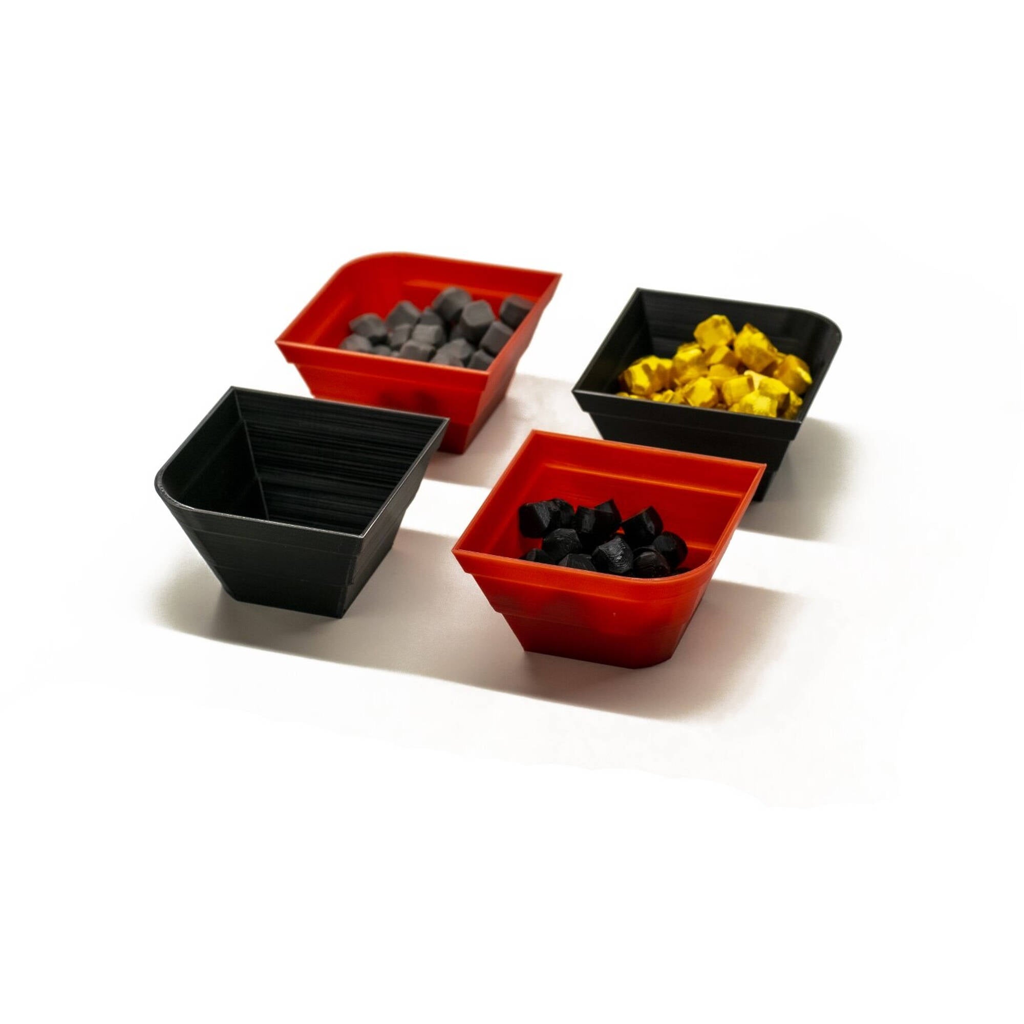 Resource Holder "Ladybird" Trays (4PCS) for upgrading board games, tabletop and other DnD games