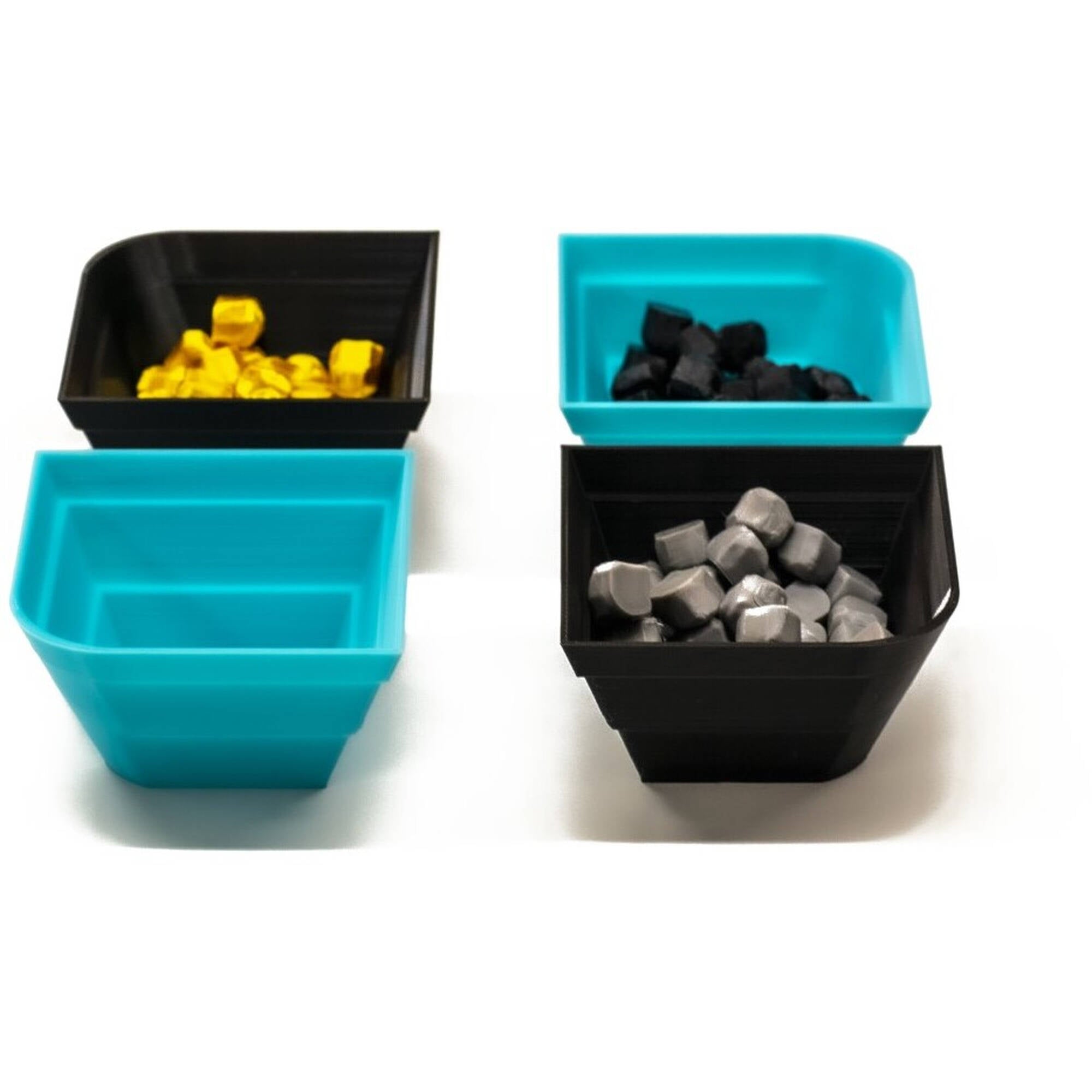 Resource Holder "Azurium" Trays (4PCS) for upgrading board games, tabletop and other DnD games