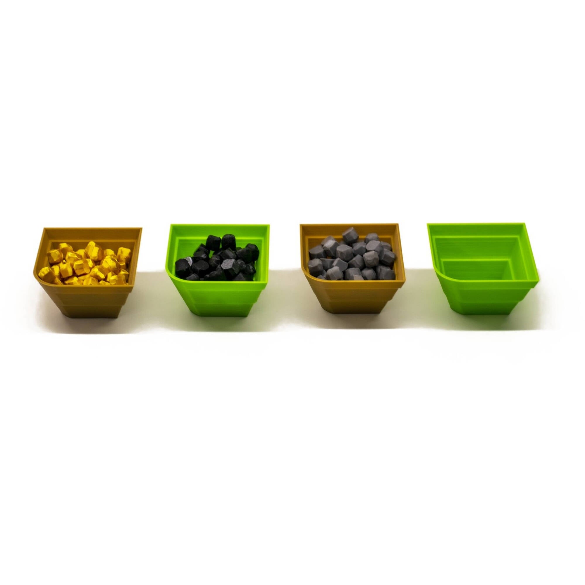 Resource Holder "Tortuga" Trays (4PCS) for upgrading board games, tabletop and other DnD games